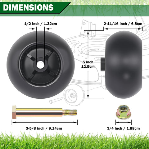 CheeMuii wheels install bolts nuts, easy retrofit for secure mounting