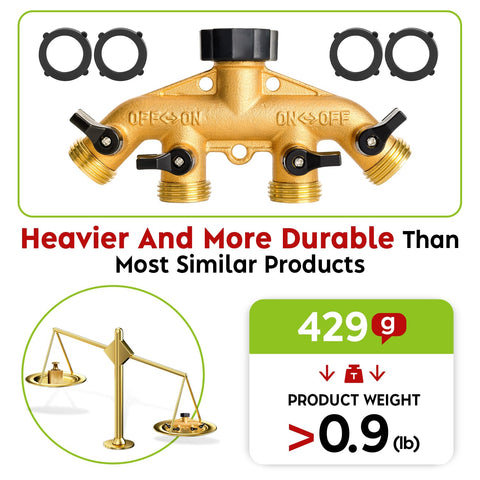 Cheerwater individual-shutoff-levers providing precise flow control for multiple lines