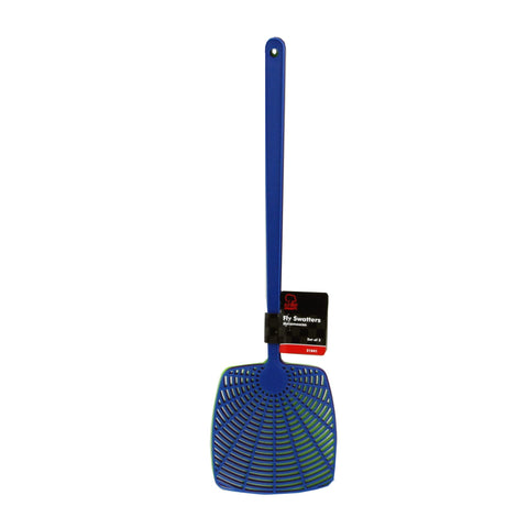 Chef Craft Fly Swatter Set in green and blue for easy outdoor pest control.
