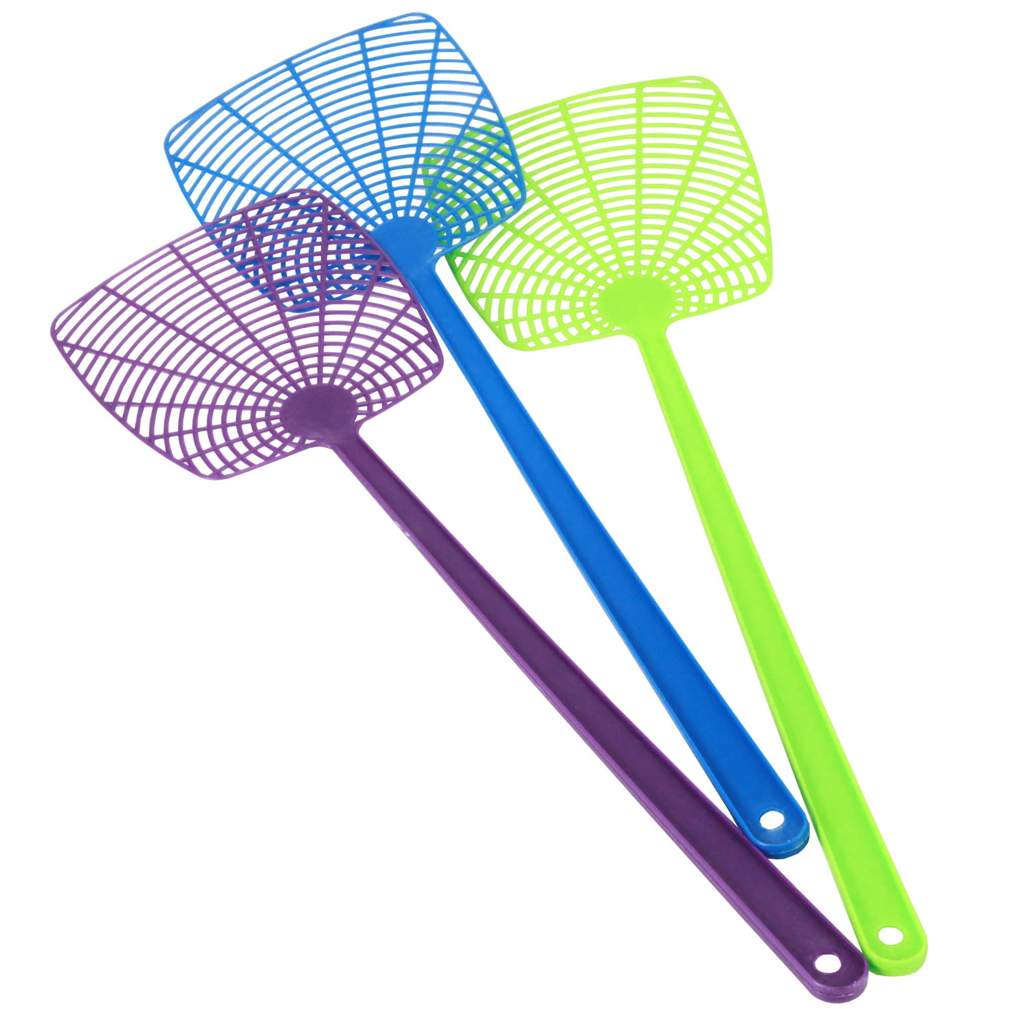 Chef Craft Select Fly Swatter Set in purple for quick indoor and outdoor pest control.