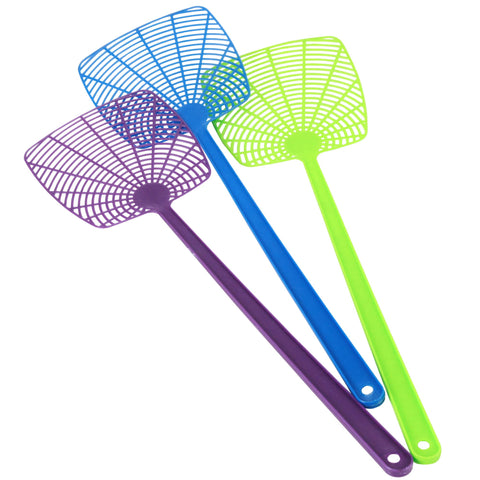 Chef Craft Select Fly Swatter Set in purple for quick indoor and outdoor pest control.