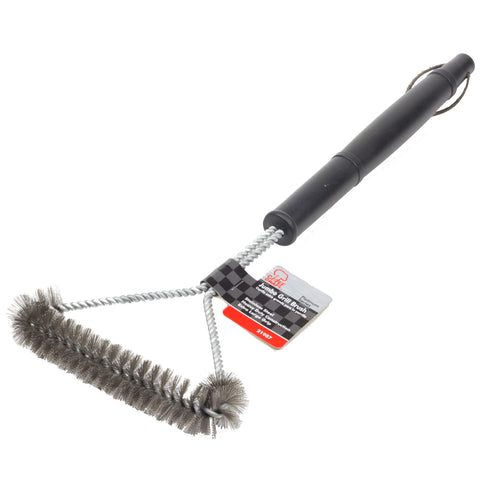 Chef Craft Select BBQ Grill Brush with safety handle for safer scrubbing.