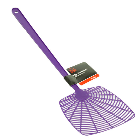 Chef Craft Select fly swatter showing bend-resistant plastic handle for durable outdoor use.