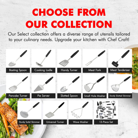 Chef Craft Select Turner Spatula dishwasher safe for quick cleanup