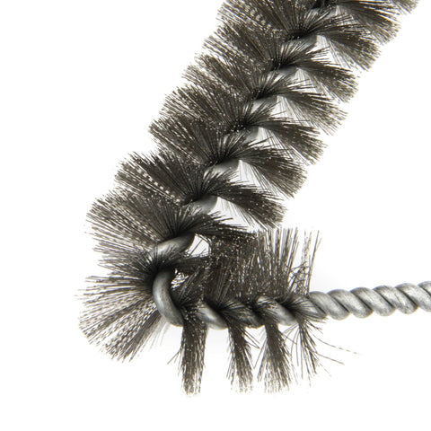 Chef Craft stainless steel grill brush bristles remove grease from all grates.