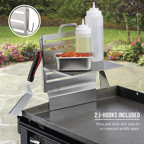 Chef Master grill caddy condiments holder attachment for easy seasoning access