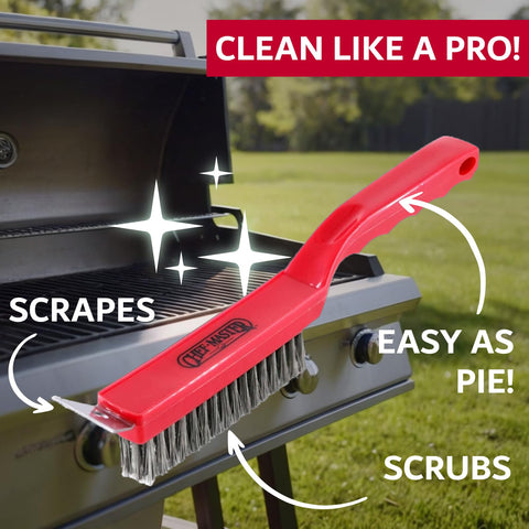 Chef Master heat-resistant construction withstands frequent cookouts and hot grates