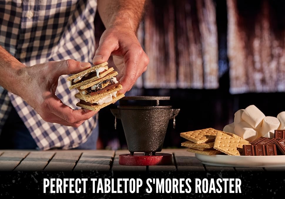 Chef Master portable design for camping or balcony grilling.
