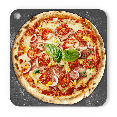 Chef Pomodoro pizza steel 13-inch top view for even heat and a crisp crust.