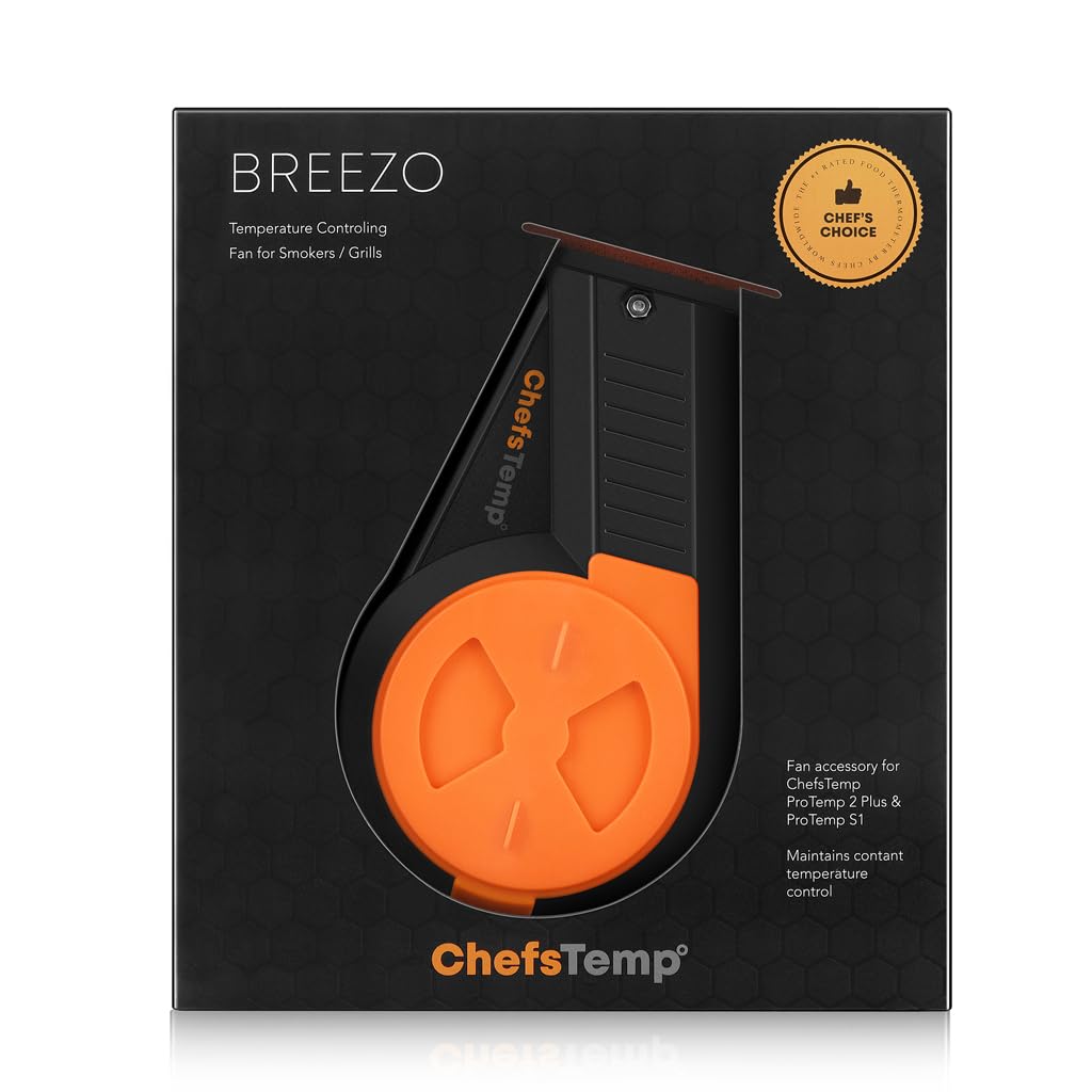 ChefsTemp Breezo V2 app pairing screen showing target temperature for hands-free cooking
