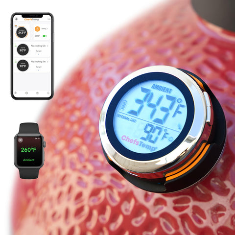 ChefsTemp ProTemp S1 wireless probes monitoring ambient and meat temps