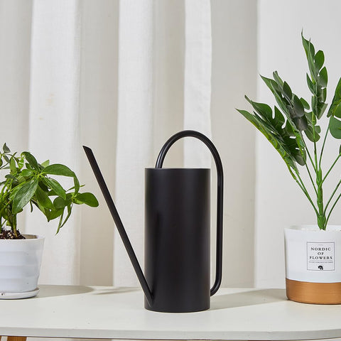 Chemlliy stainless steel watering can shows durability and rust resistance.