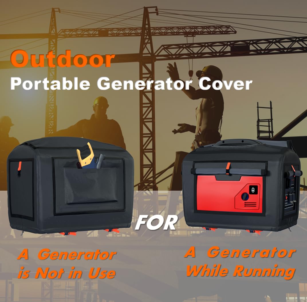 Waterproof PU coating keeps your generator dry in rain.