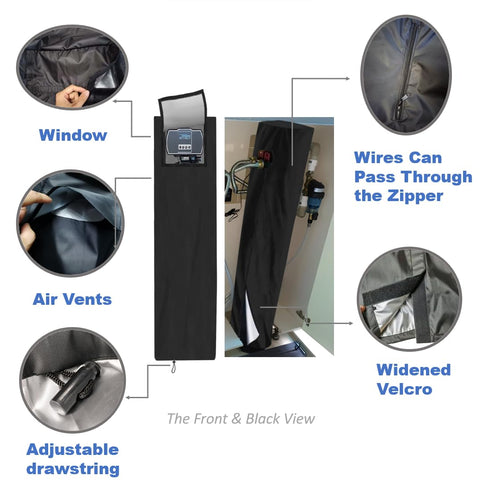 CHENGNAN cover easy to install with sticky rope and access ports