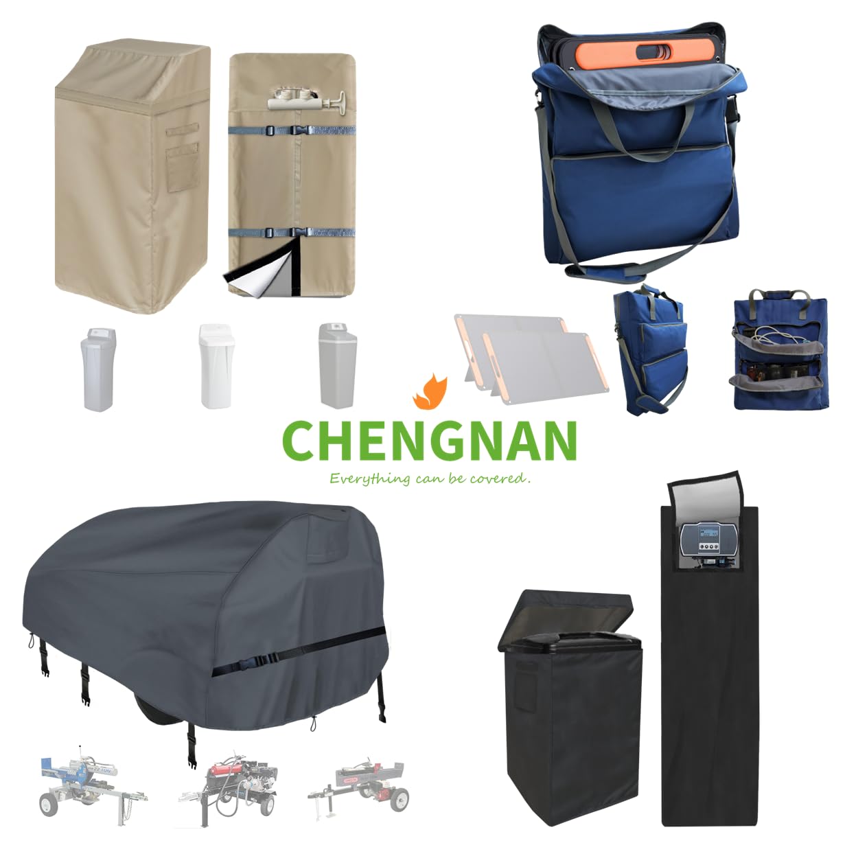 CHENGNAN split design allows flexible placement of mineral and brine tanks
