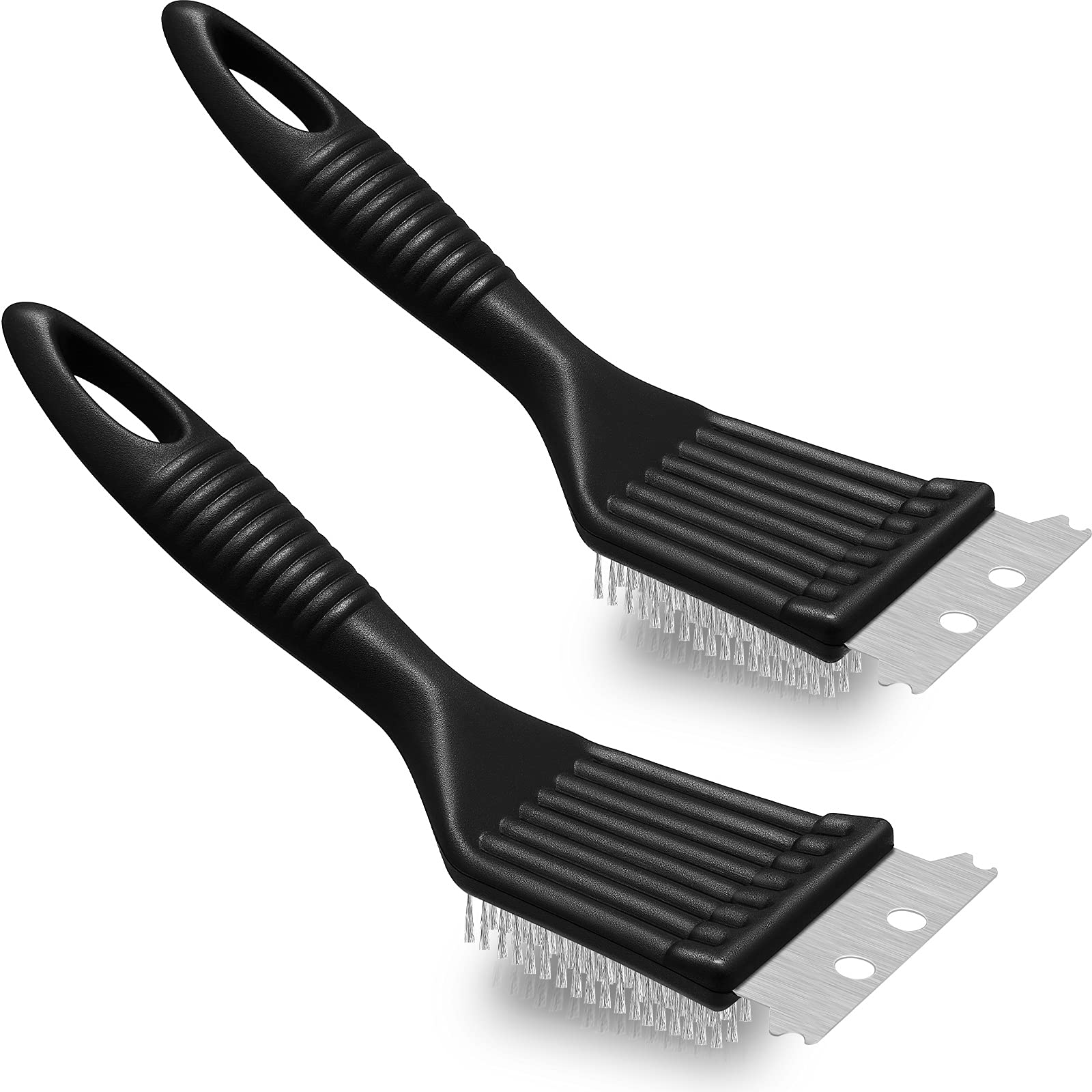 CHENGU 2-pack 8-inch grill brushes for quick maintenance