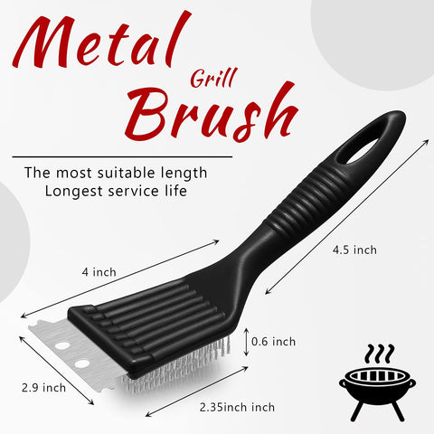 CHENGU stainless steel bristles tackle burnt-on residue on grills