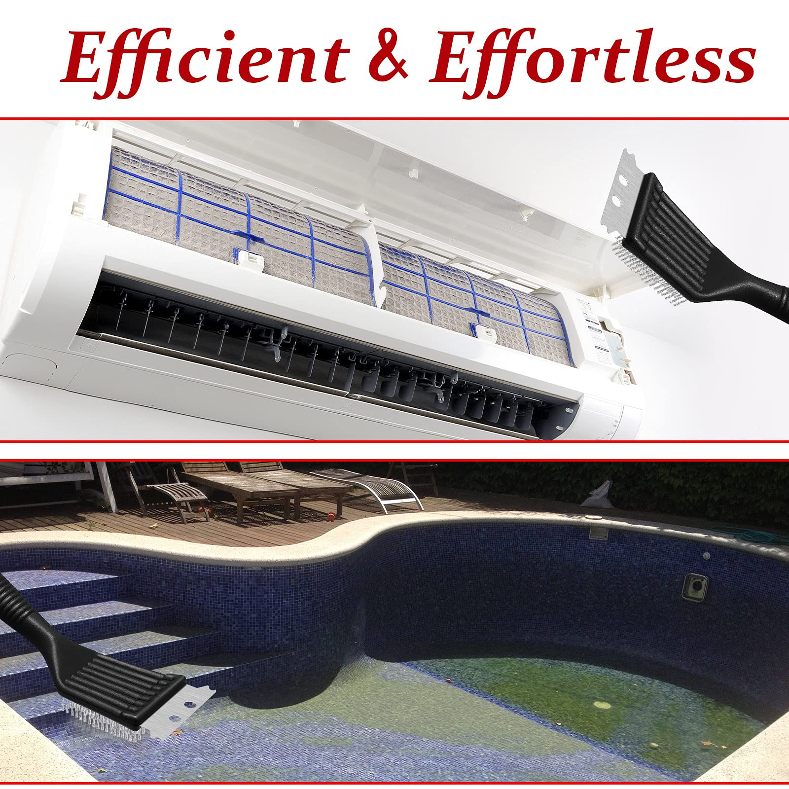 CHENGU 12 x 2.8 inch brushes fit a wide range of grills