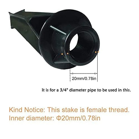 Cheopha landscape stake compatible with 1/2 NPT fixtures like spotlights and garden lights.