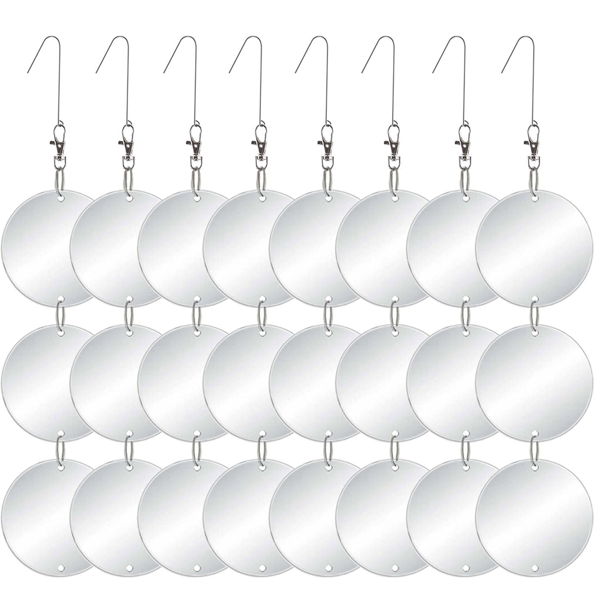 Chephon upgraded bird scare discs set 24 large discs deter birds by sun glare
