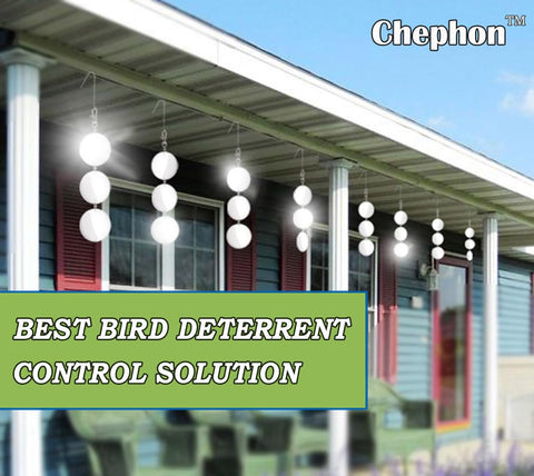 Chephon wind-swaying discs shimmer in breeze to alert birds
