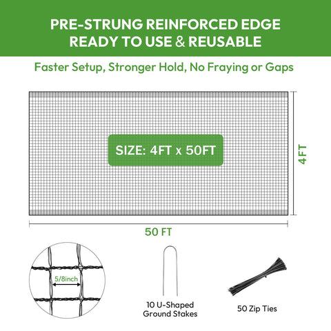 CHFAPH pre-strung reinforced edge design speeds setup and reduces tangles.