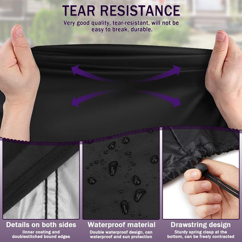 CHGANG lawn mower cover front-view keeps surfaces dust-free and protected.