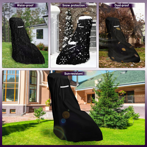 CHGANG lawn mower cover universal fit dimensions show compatibility with many brands.