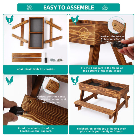 CHTSJQW outdoor-friendly feeder suits chickens, ducks, and wild birds