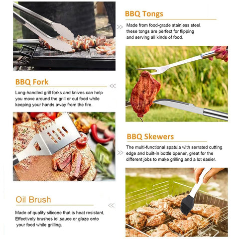 Durable mats and skewers from Chi Shang for versatile cooking.
