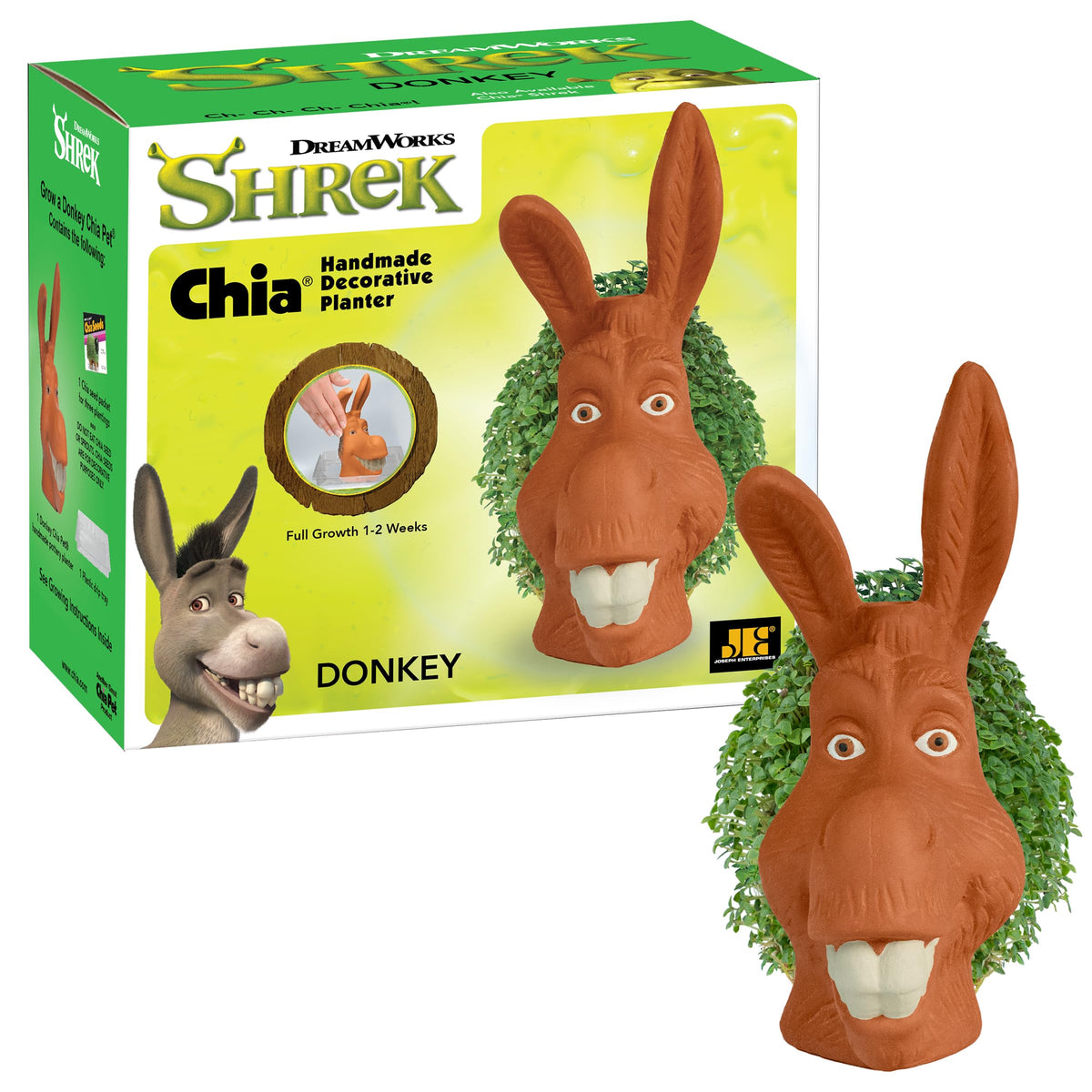 Chia Donkey planter with seed pack for simple decorative growth