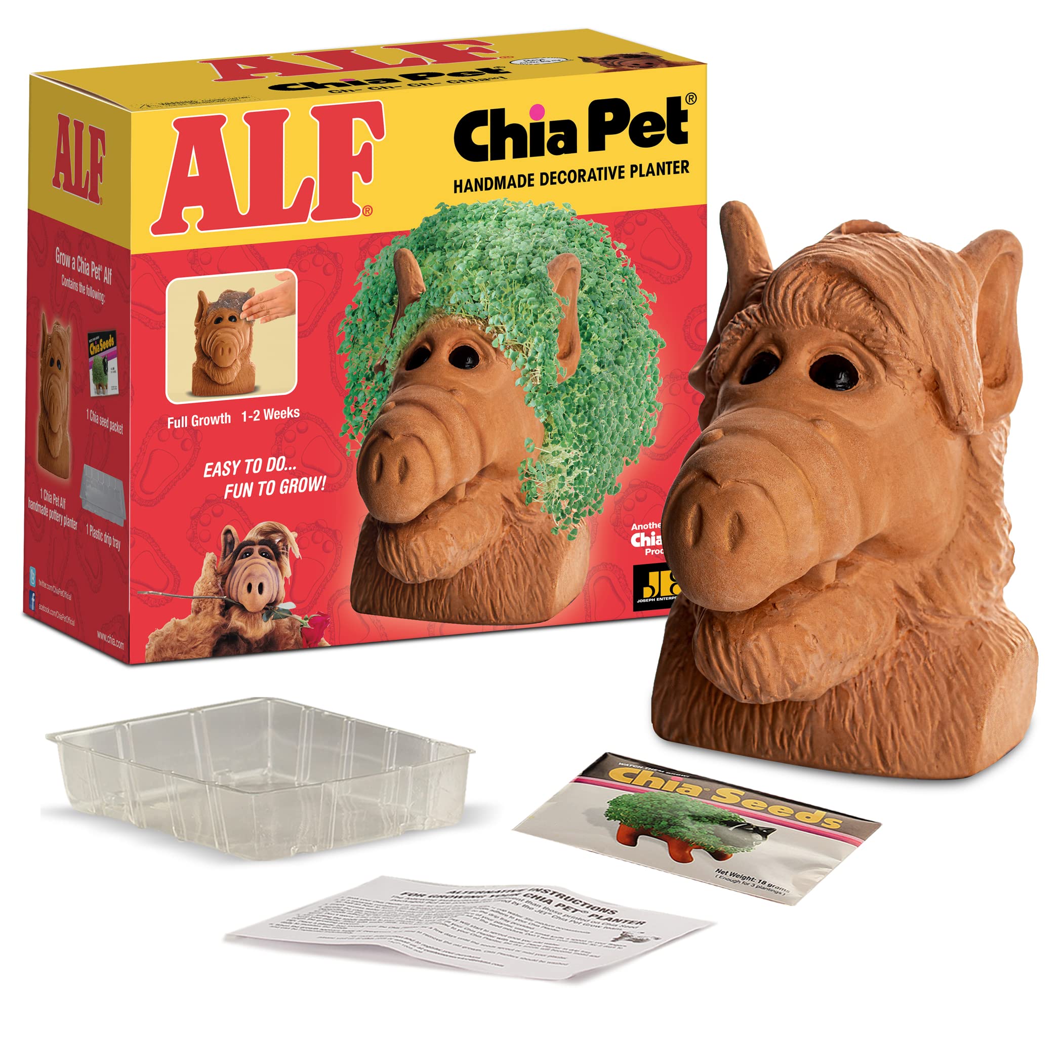 Chia Pet Alf terracotta planter – decorative home decor with easy upkeep