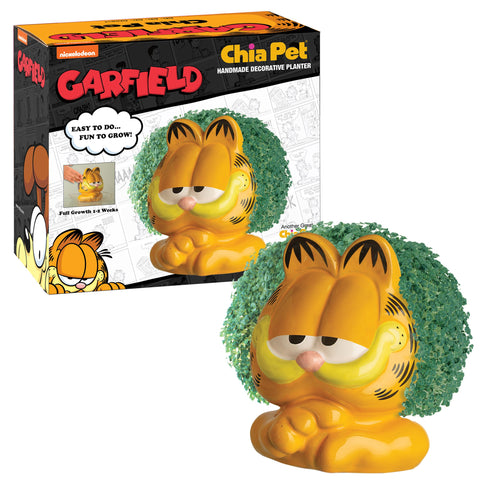Chia Garfield seed pack enables multiple plantings for ongoing fun.