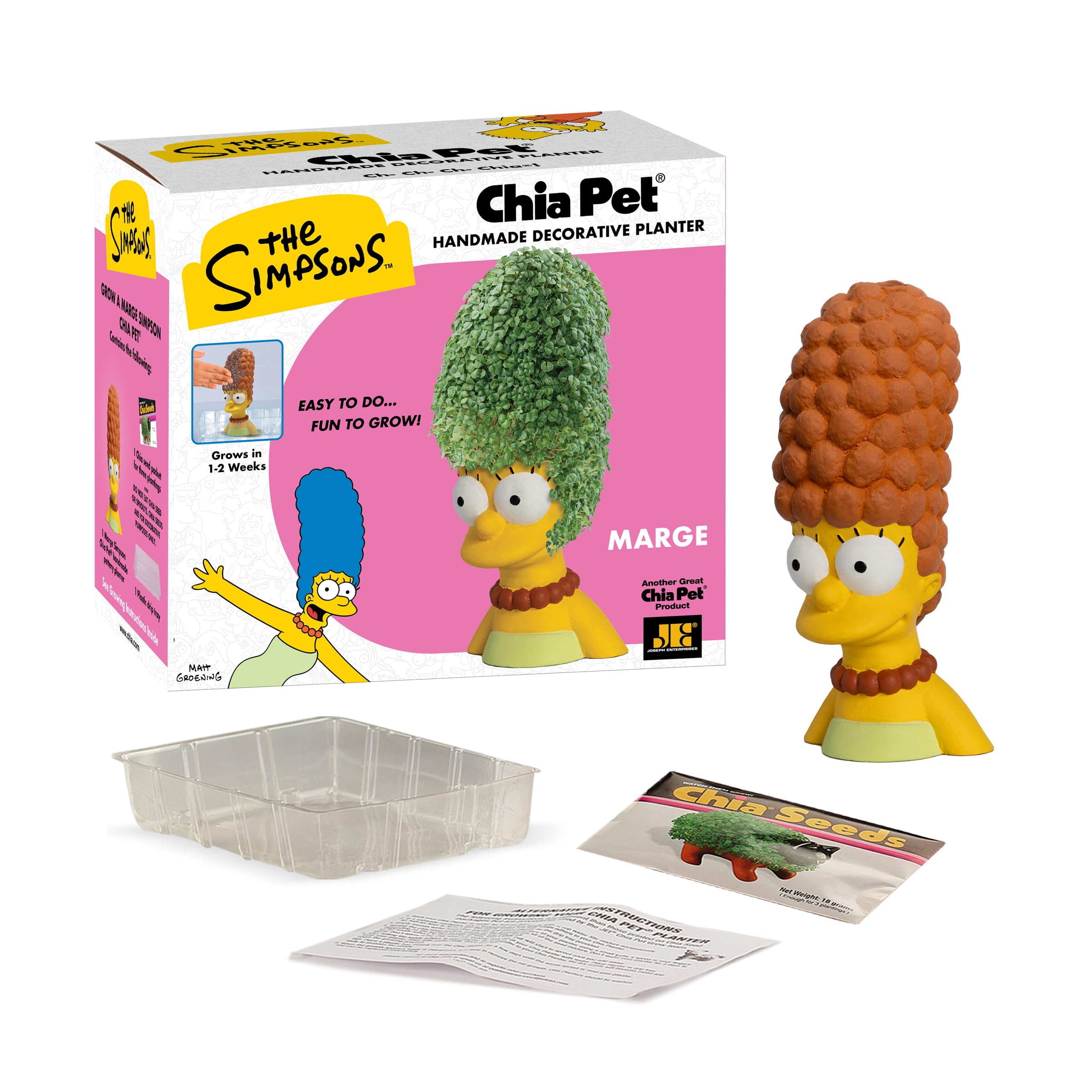 Chia Pet Marge gift set ideal for birthdays, holidays, or a fun decor surprise.