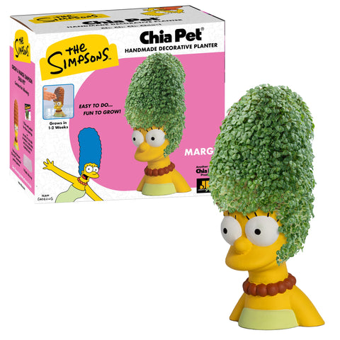 Chia Pet Marge planter with seed pack ready for easy home decor.