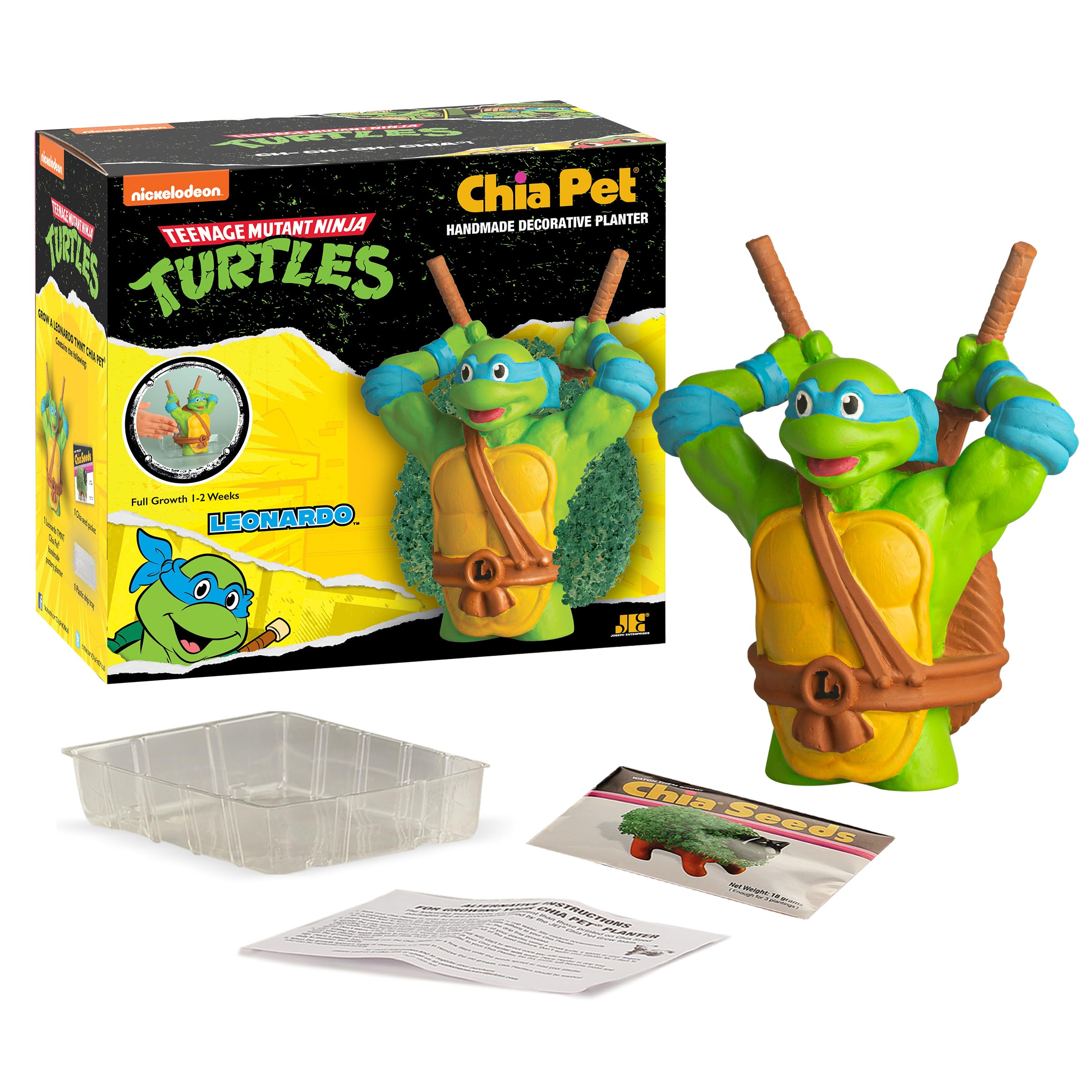 Chia Pet seed pack offers three plantings for extended fun and growth.