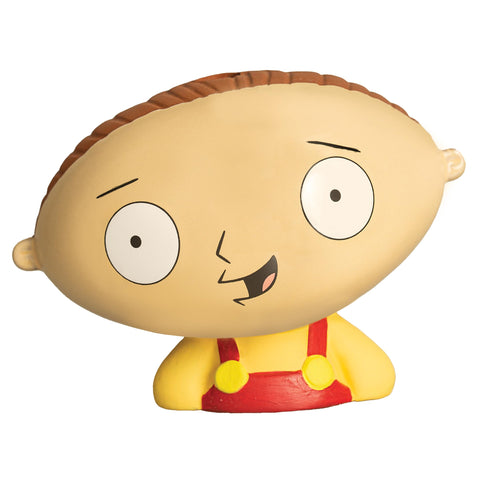 Stewie Griffin Chia Pet close-up shows lush green growth potential.