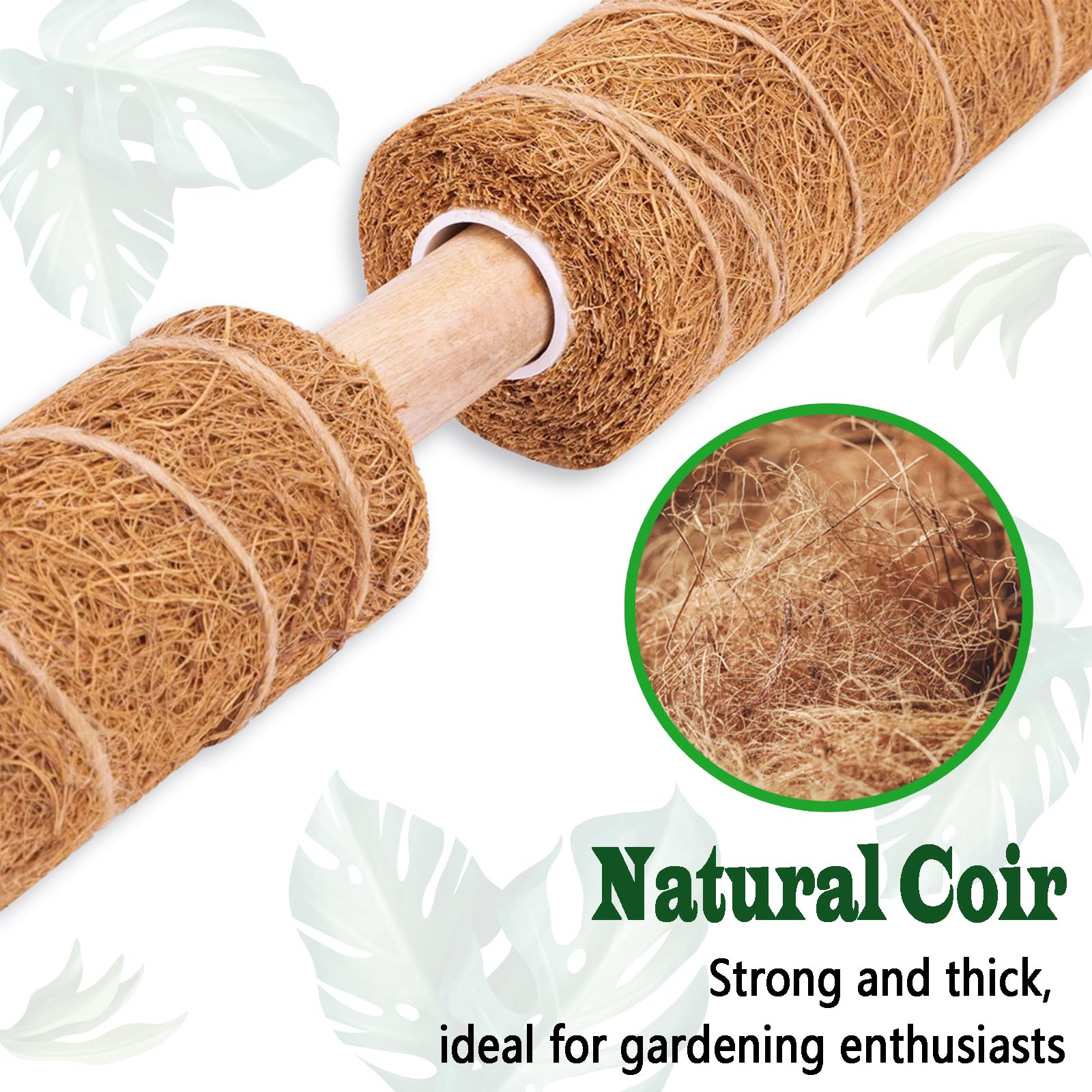 Stackable CHIAFFI poles extend height to match climbing plants.