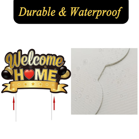 Chiazllta yard sign hard stickers back view fix signs securely for weatherproof setup