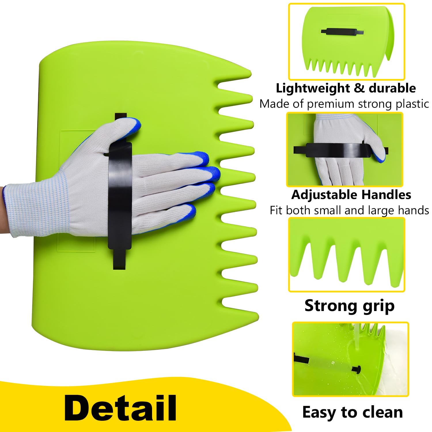 Chicarry protective gloves plus leaf scoops guard hands