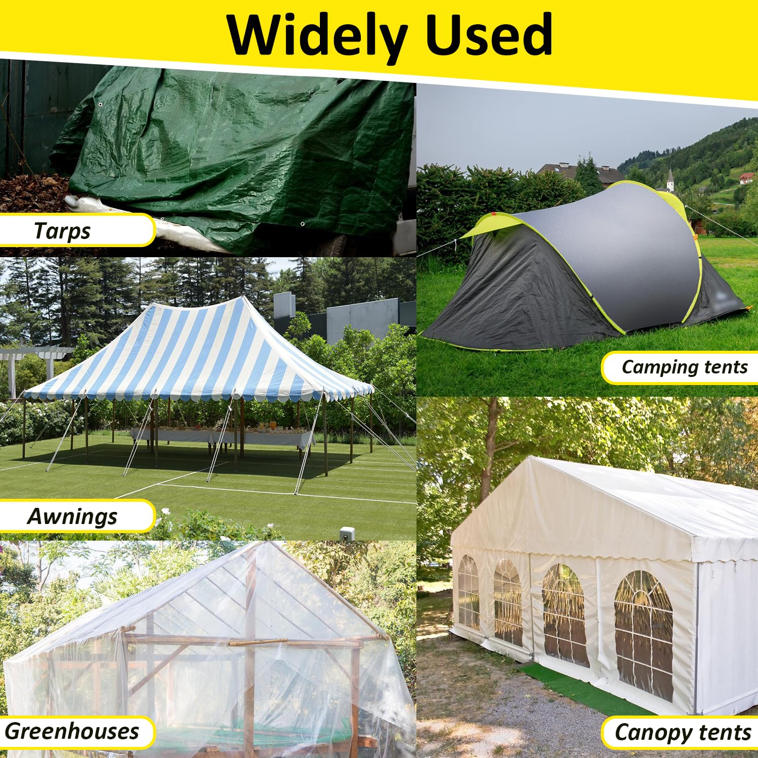Chicarry Greenhouse Repair Tape packaging emphasizing 6 mil thickness.