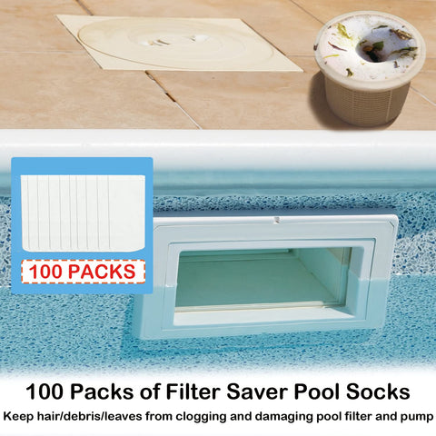 Chicarry skimmer socks elastic fit for versatile basket compatibility.