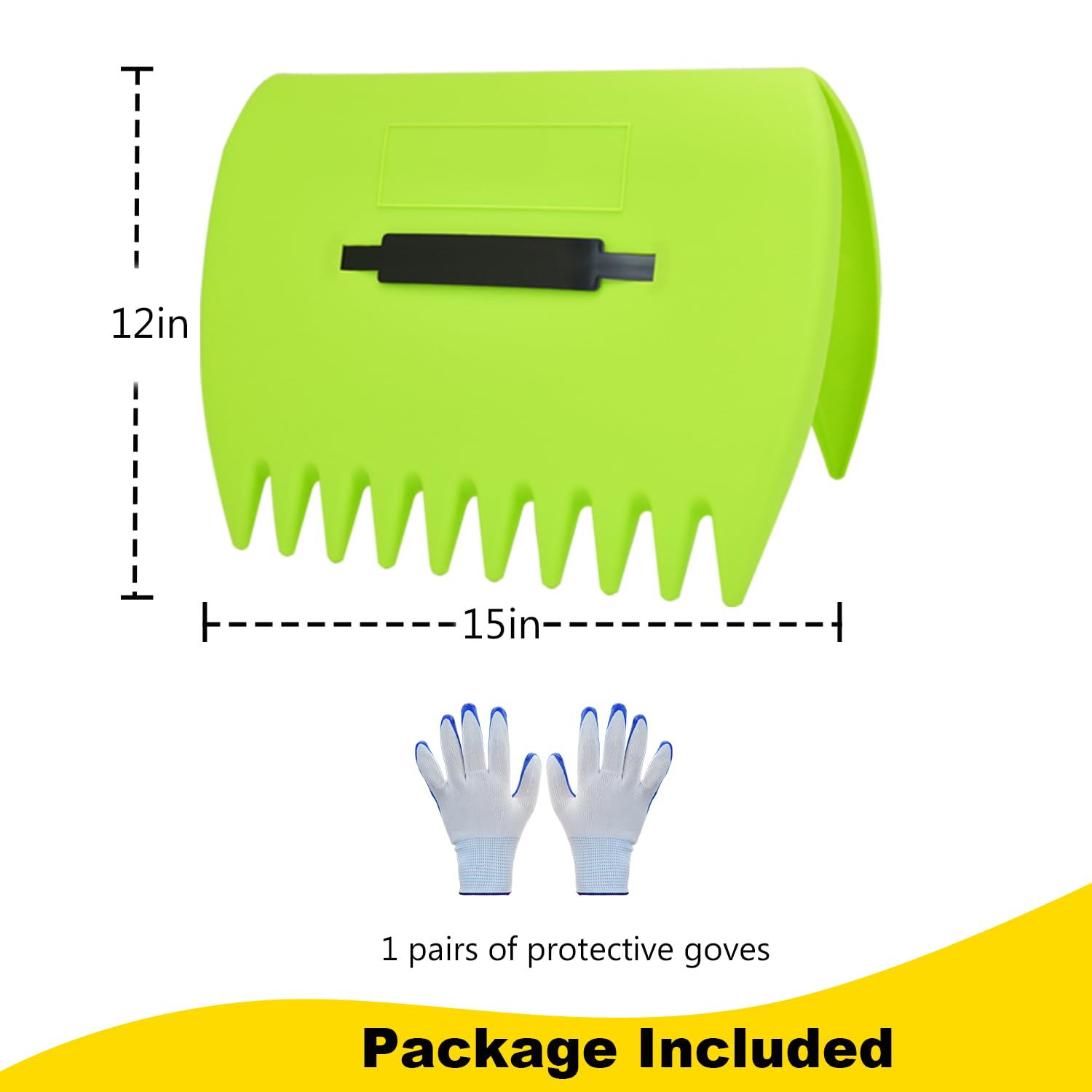 Chicarry leaf scoops used for leaves, clippings and debris in the yard