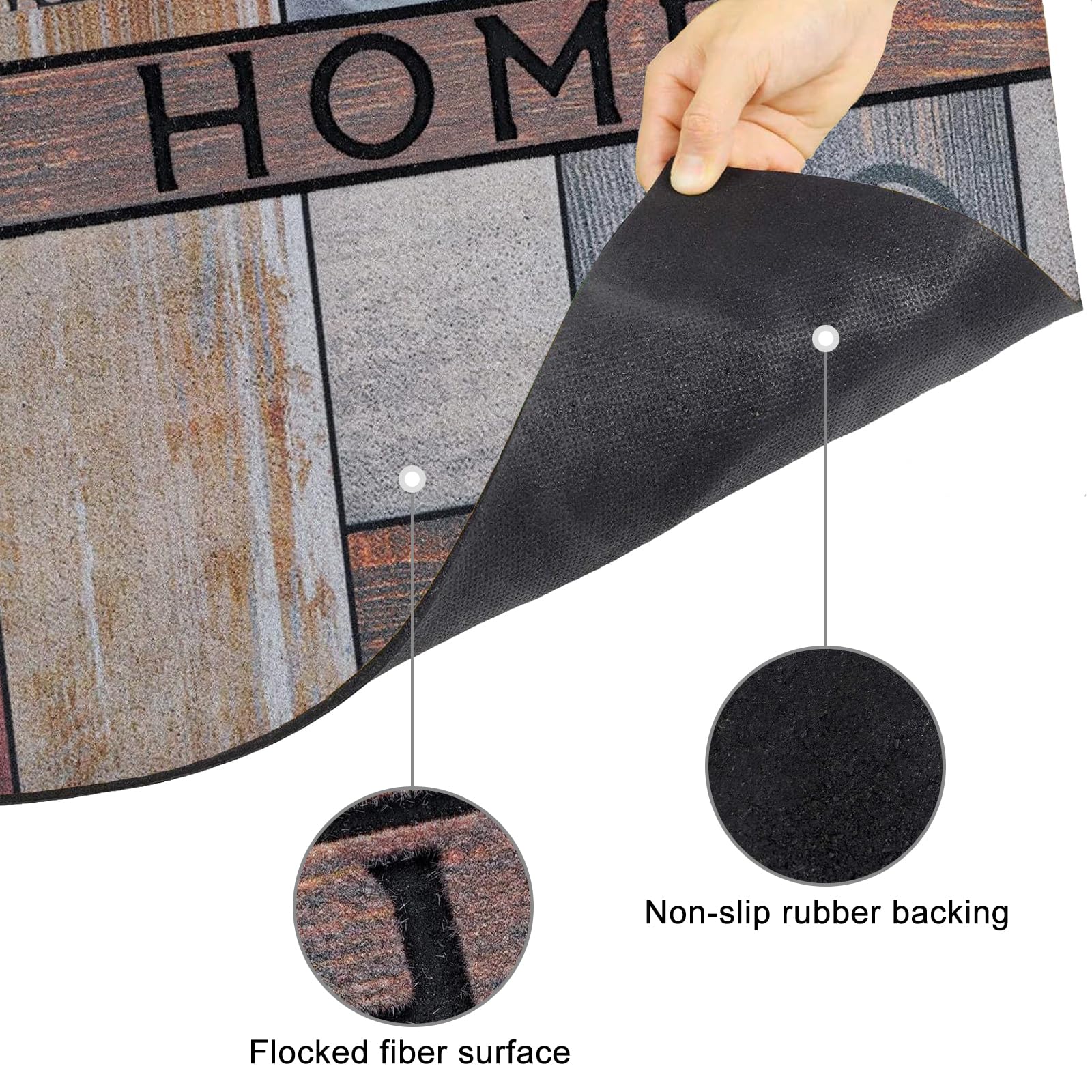 CHICHIC dirt-trapping grooves keep footprints in check and floors cleaner.