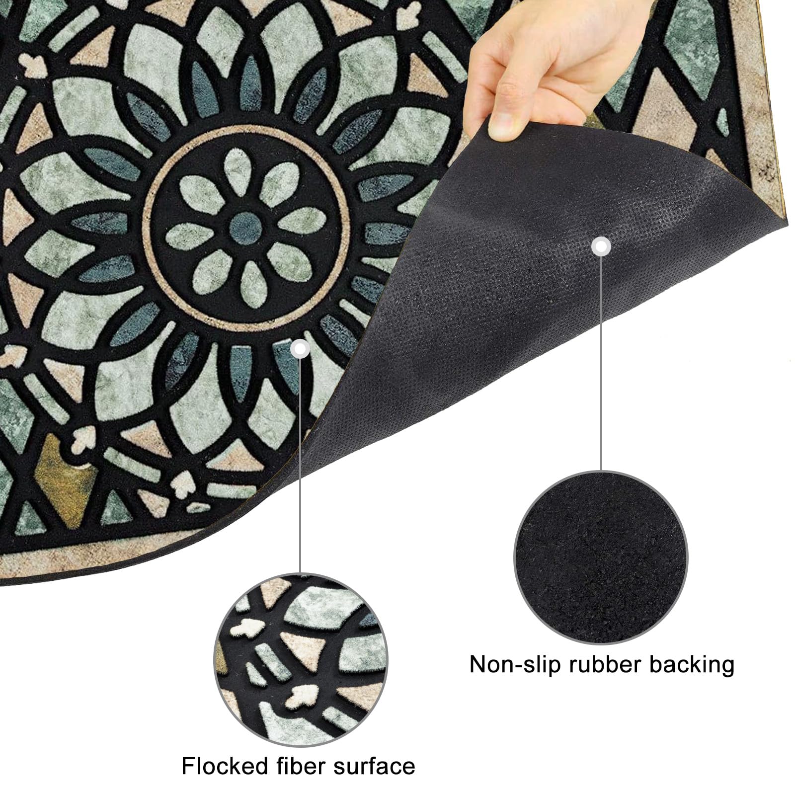 CHICHIC absorbs dirt and moisture, helping indoor floors stay cleaner.