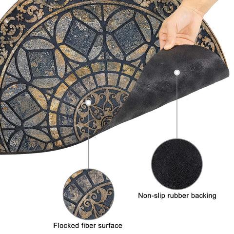 CHICHIC dirt-trapping pattern grooves catch dirt before it enters.