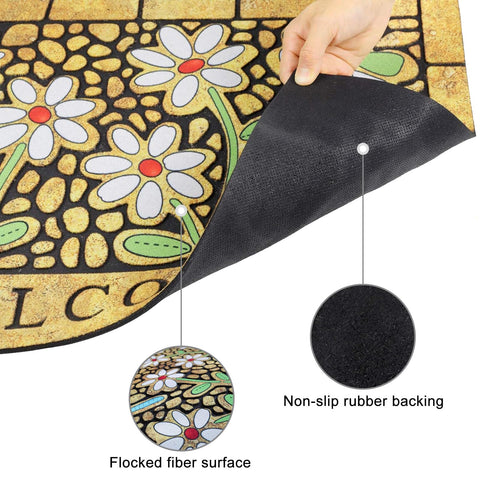 CHICHIC easy-clean doormat can be hose-off after muddy days