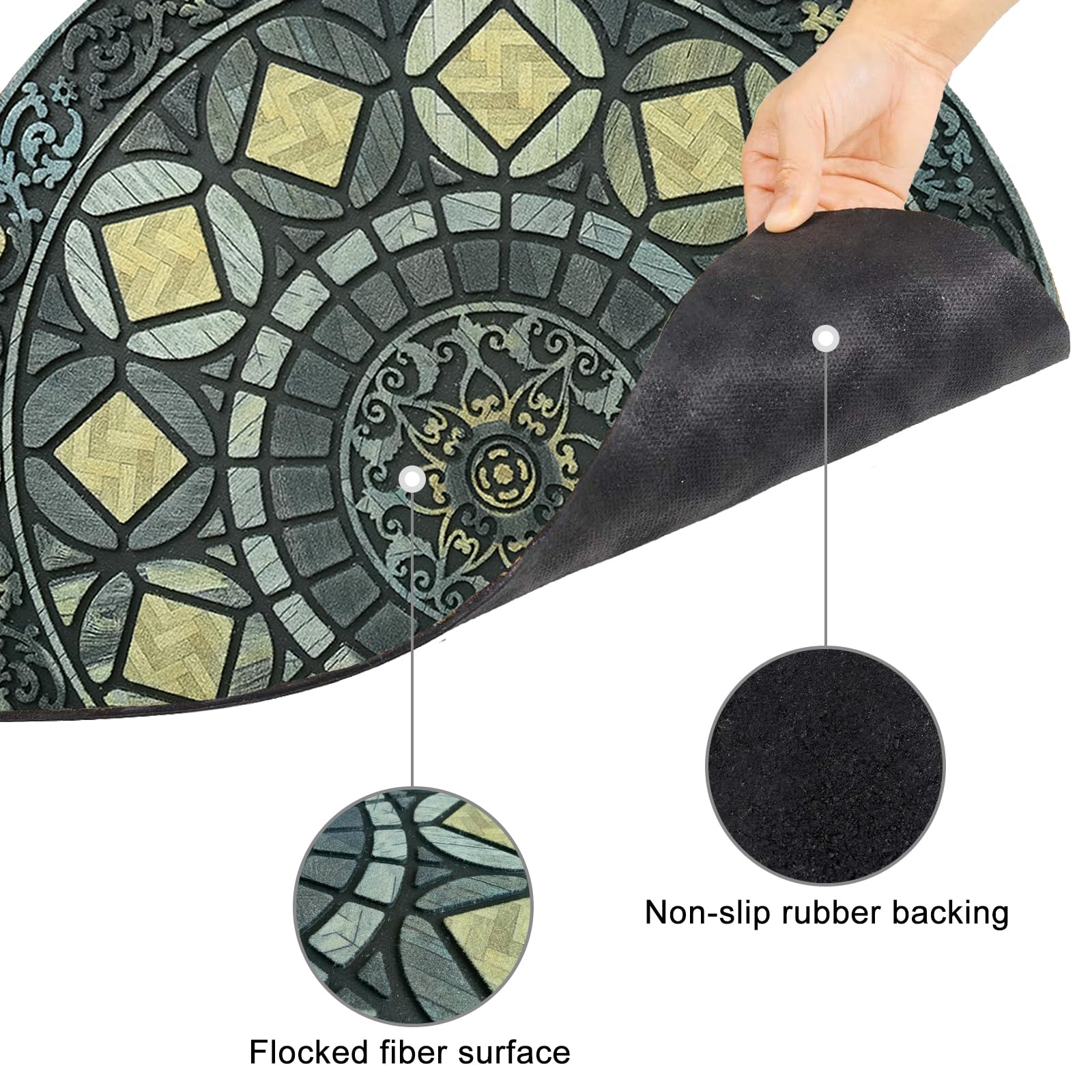 CHICHIC moisture-absorbing surface keeps entryways drier.