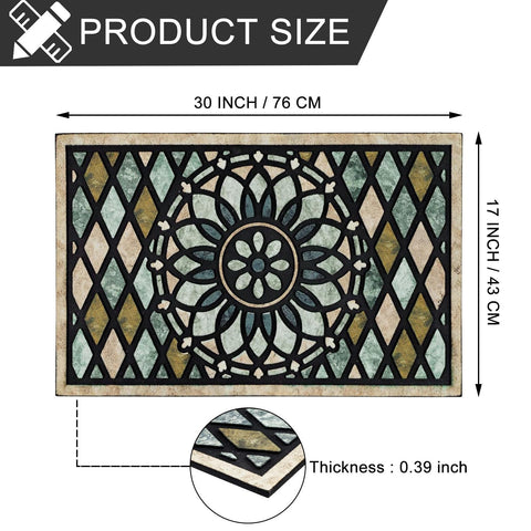 CHICHIC flocked surface with flower patterns offers durable, inviting curb appeal.