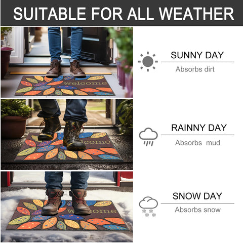 CHICHIC entry mat is easy to clean by sweeping or hose-off.